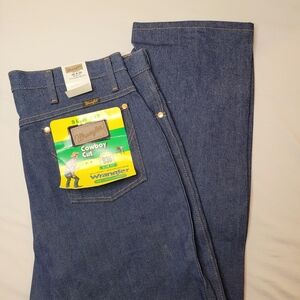 Wrangler Men's Bootcut Jeans in Deep Blue Denim